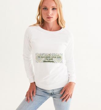 God Uses Long Sleeves Women's Graphic Sweatshirt White Size Large