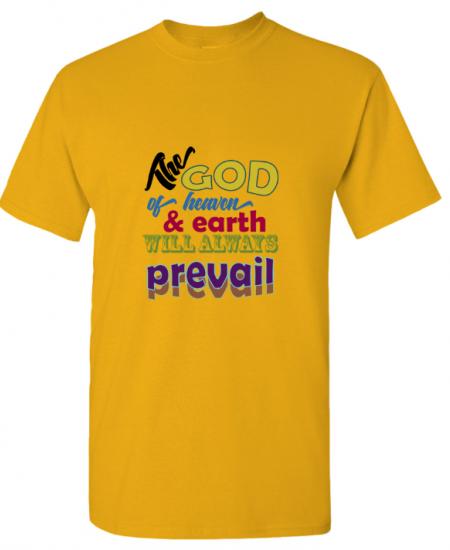 The God - T-shirt Gildan 5000 Gold Unisex Adults