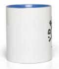 Ceramic Mug I'd Rather 11-Oz White with Blue Accent'Ceramic Mug I'd Rather 11-Oz White with Blue Accent