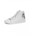 I'd rather Drive Women's Hightop Canvas Shoe White Size 9.5