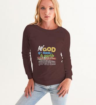 The God Long Sleeve Darks Women's Graphic Sweatshirt Brown Size XS