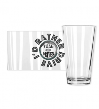 Pint Glass Clear 16-Oz I'd Rather