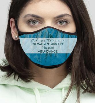 4-Piece God Uses - Quilted Classic Elastic Blue Face Mask