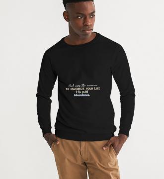 God Uses Long Sleeve Men's Graphic Sweatshirt Black Size XS