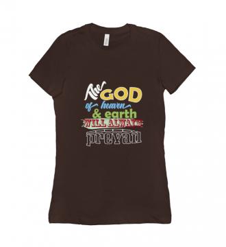The God - T-shirt Bella + Canvas 6004 Chocolate Women's Adults