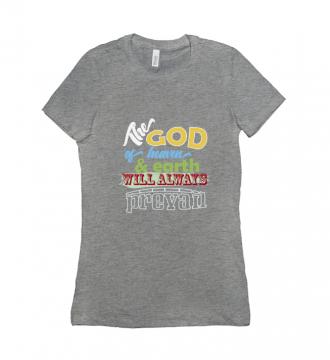 The God - T-shirt Bella + Canvas 6004 Deep Heather Women's Adults