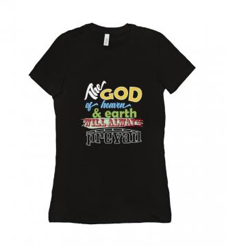 The God - T-shirt Bella + Canvas 6004 Black Women's Adults