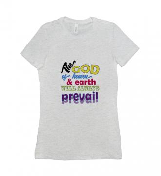 The God - T-shirt Bella + Canvas 6004 Ash Grey Women's Adults