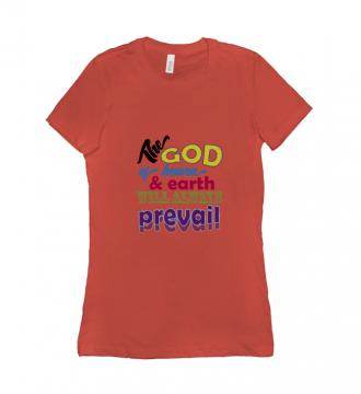 The God - T-shirt Bella + Canvas 6004 Coral Women's Adults
