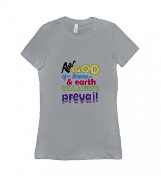 The God - T-shirt Bella + Canvas 6004 Silver Women's Adults