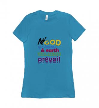 The God - T-shirt Bella + Canvas 6004 Turquoise Women's Adults