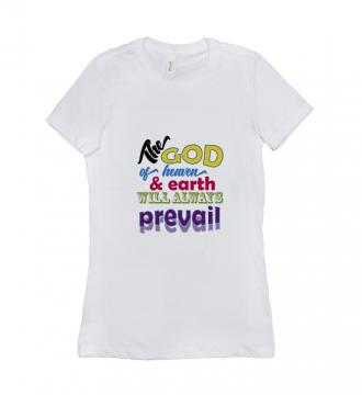 The God - T-shirt Bella + Canvas 6004 White Women's Adults