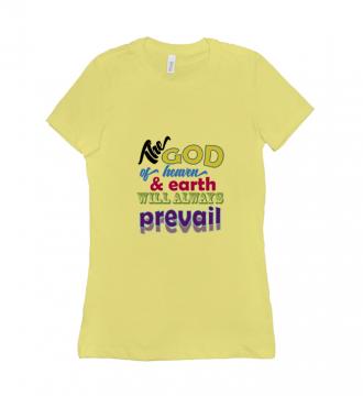 The God - T-shirt Bella + Canvas 6004 Yellow Women's Adults