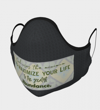 Reusable Face Mask - God Uses Polyester - Microtwill with 2 Filters Teens Small Dark Metal
