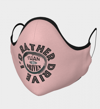 Reusable Face Mask - I'd Rather Polyester - Microtwill with 2 Filters Teens Small Pink