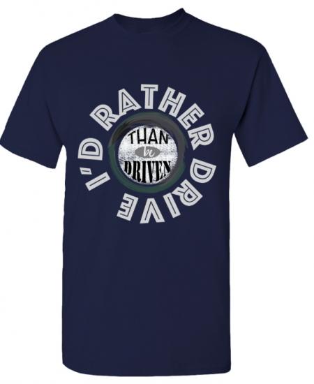 I'd Rather - T-shirt Gildan 5000 Navy Blue Unisex Adults