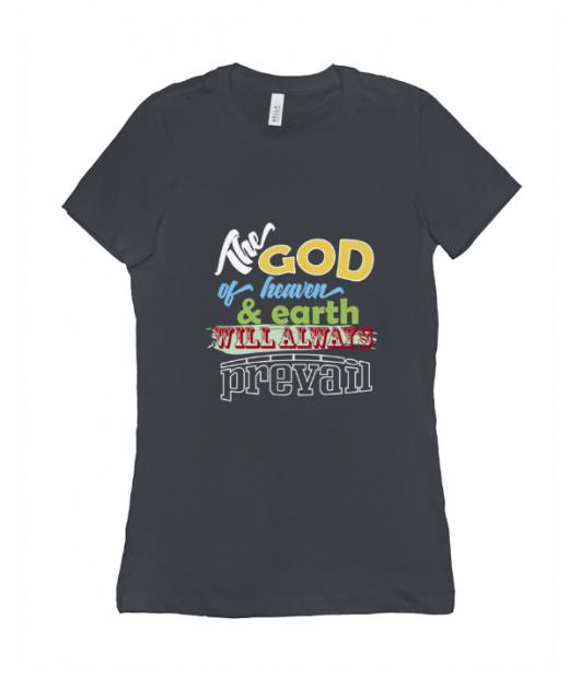 The God - T-shirt Bella + Canvas 6004 Asphalt Women's Adults