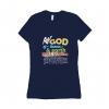 The God - T-shirt Bella + Canvas 6004 Medium Navy Women's