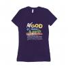 The God - T-shirt Bella + Canvas 6004 Medium Purple Women's
