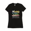 The God - T-shirt Bella + Canvas 6004 Medium Black Women's