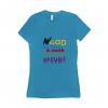 The God - T-shirt Bella + Canvas 6004 Medium Turquoise Women's